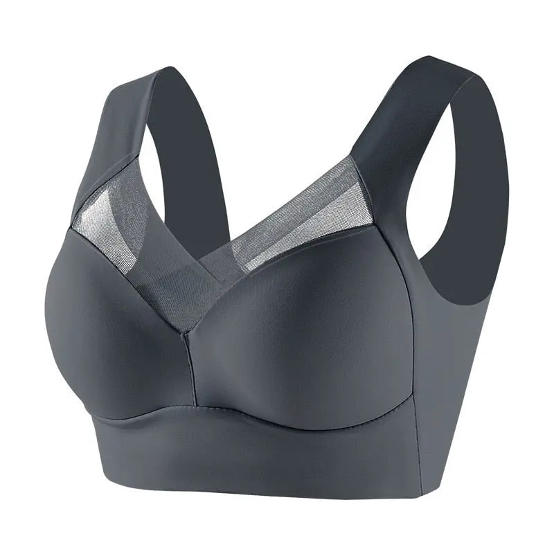 Women Seamless Sports Bras Gray