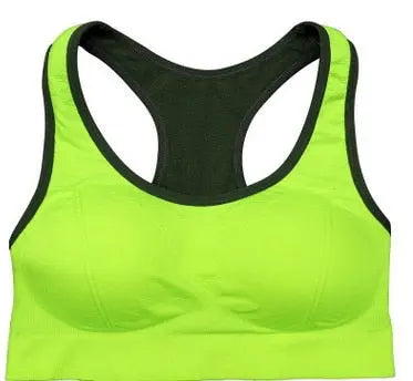 Women Seamless Yoga Sport Bra green