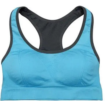 Women Seamless Yoga Sport Bra blue