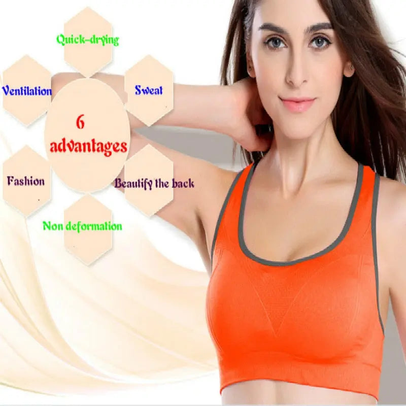 Women Seamless Yoga Sport Bra