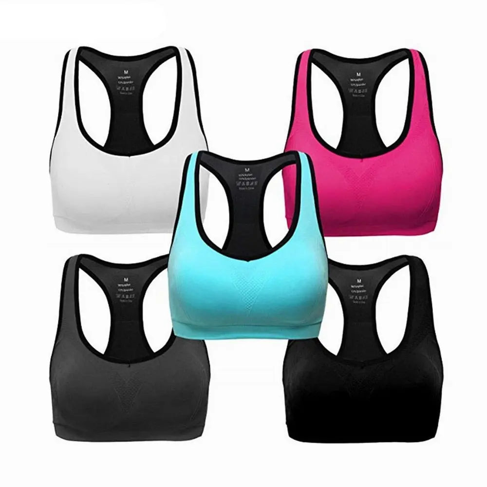 Women Sports Padded Push Up Breathable Bra