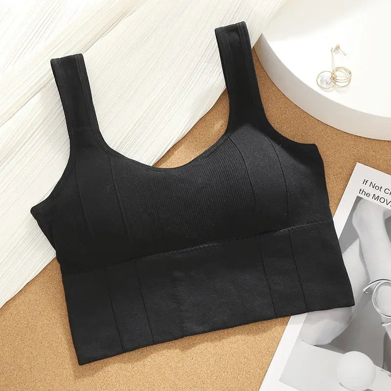 Women Underwear Sport Bra Black Free Size