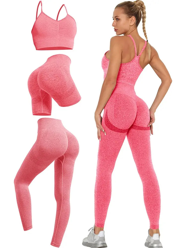 Women Workout Yoga Set pink