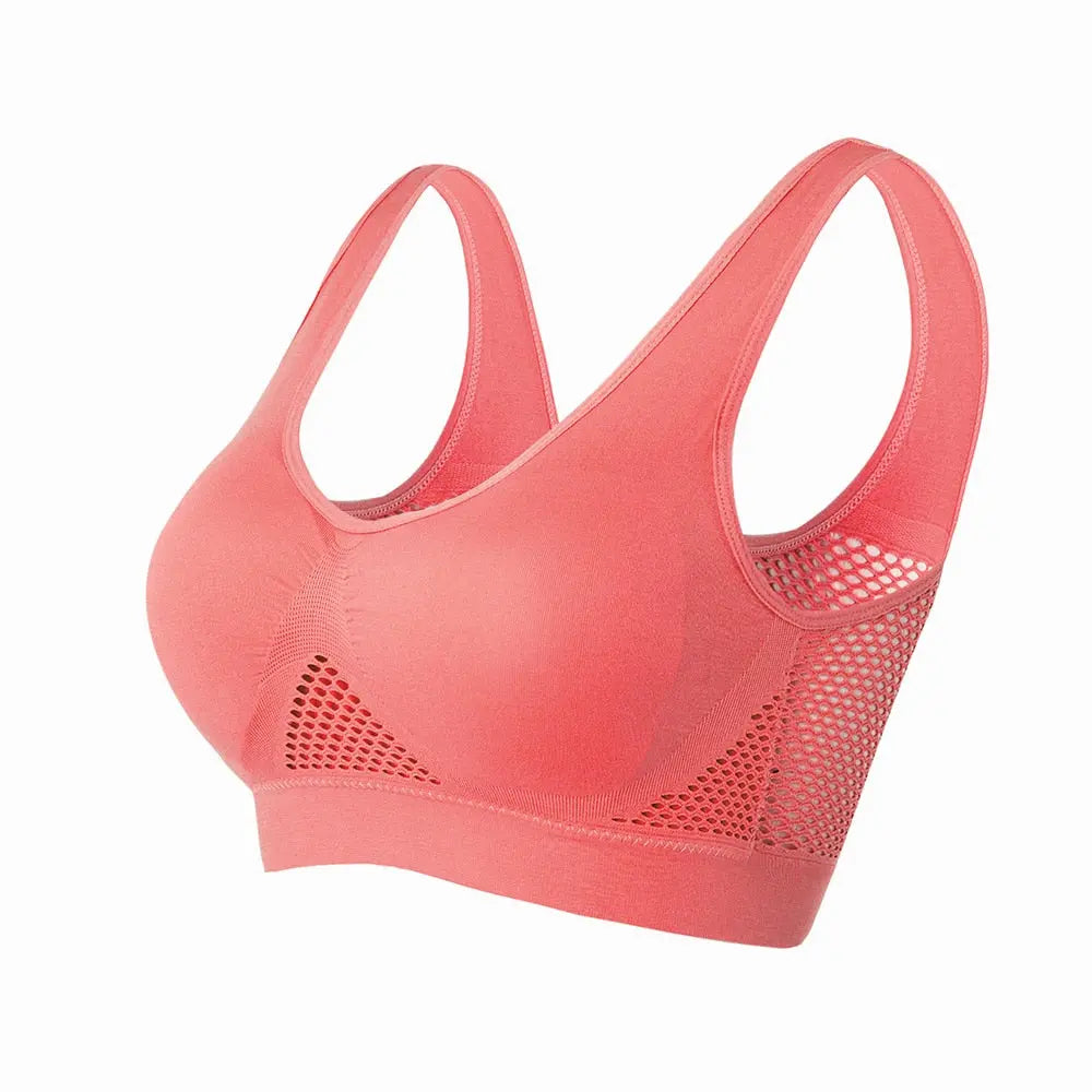 Women’s Yoga Breathable Bra Red