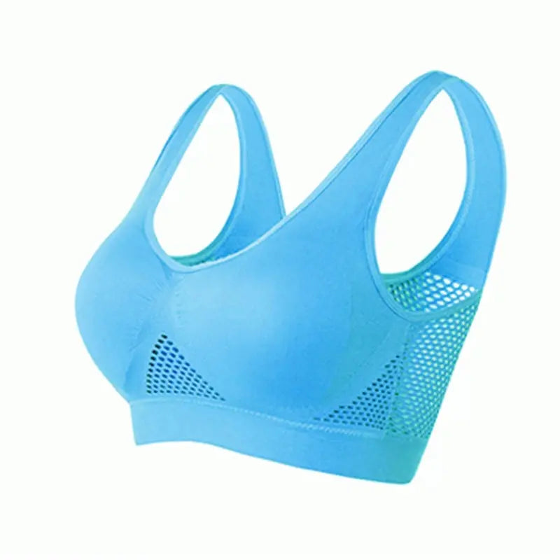 Women’s Yoga Breathable Bra Blue