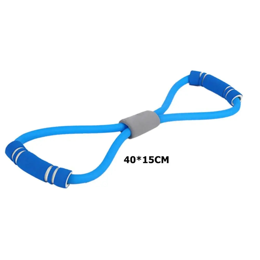 Yoga Fitness Chest Expander Rope Blue