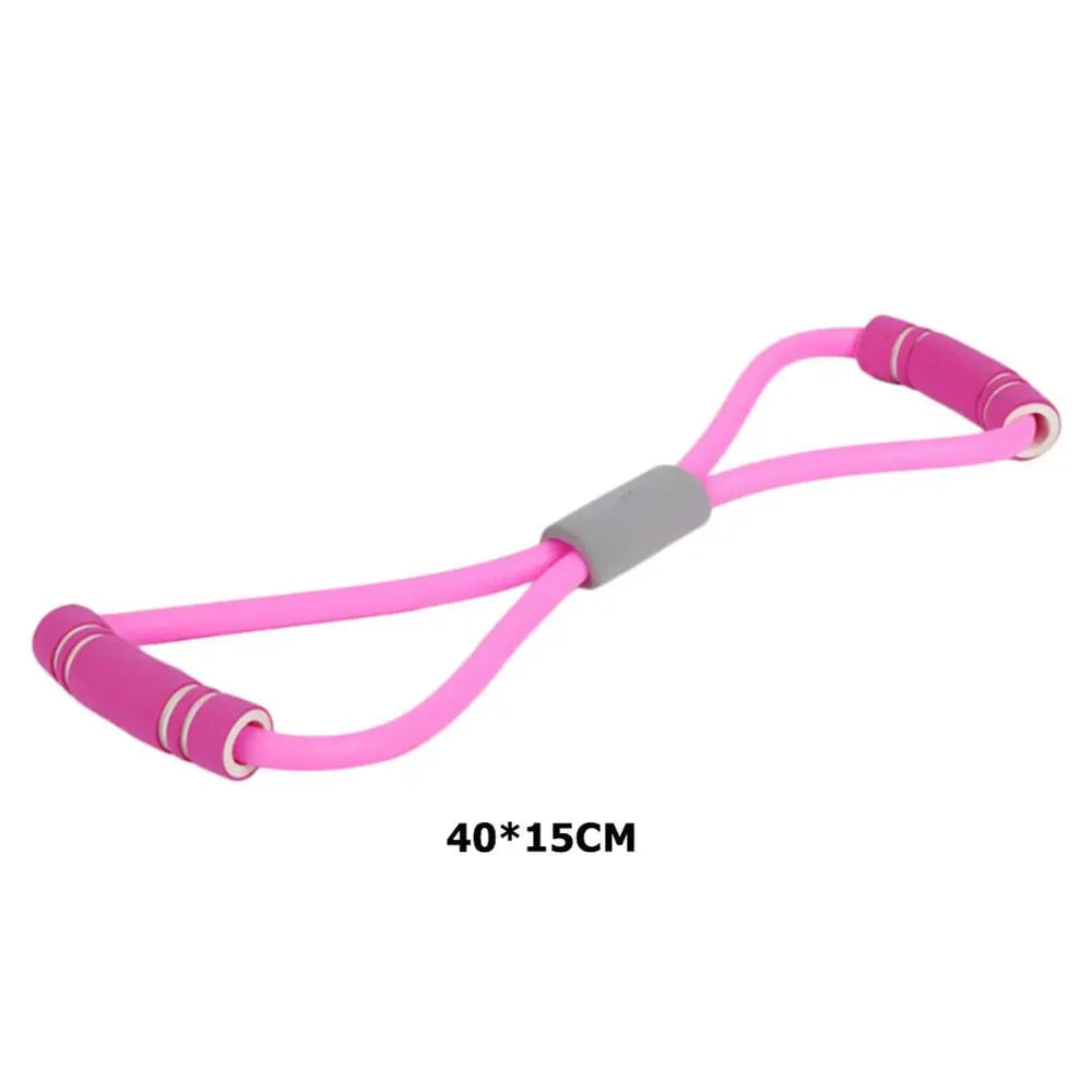 Yoga Fitness Chest Expander Rope Pink