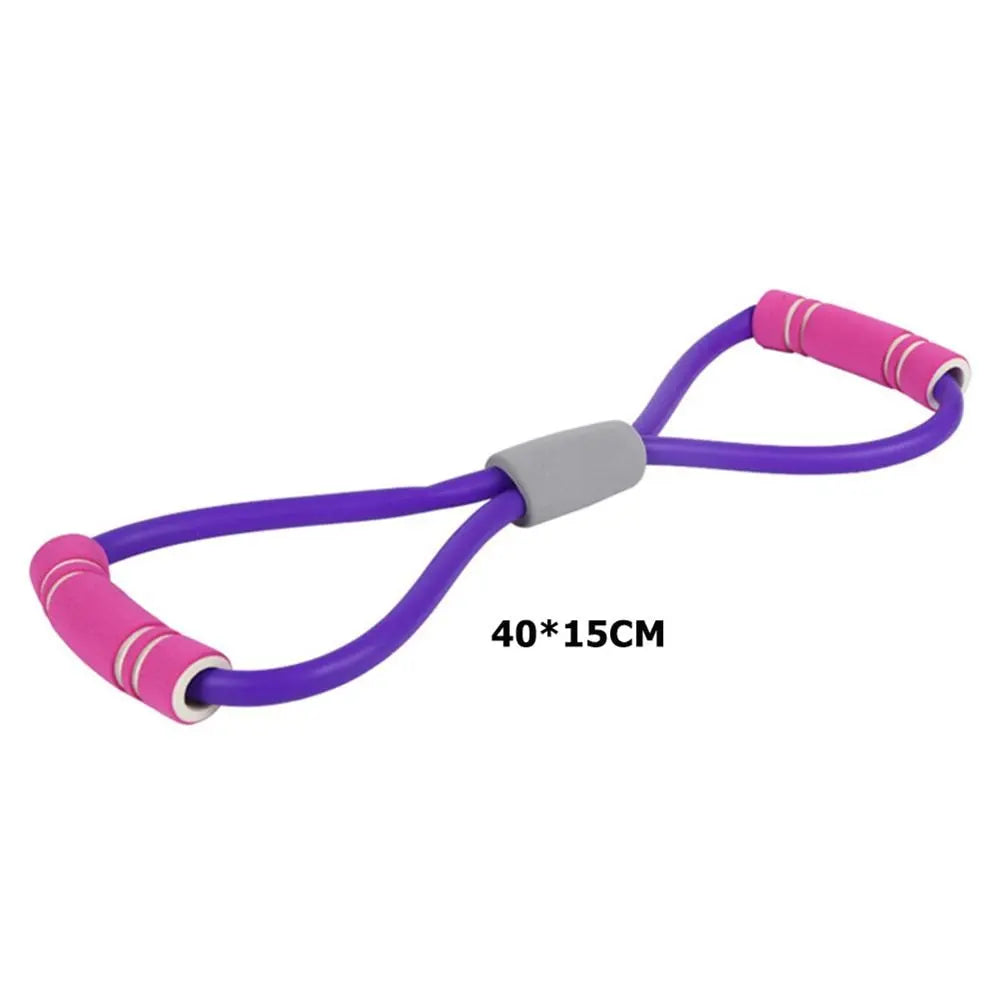 Yoga Fitness Chest Expander Rope Purple