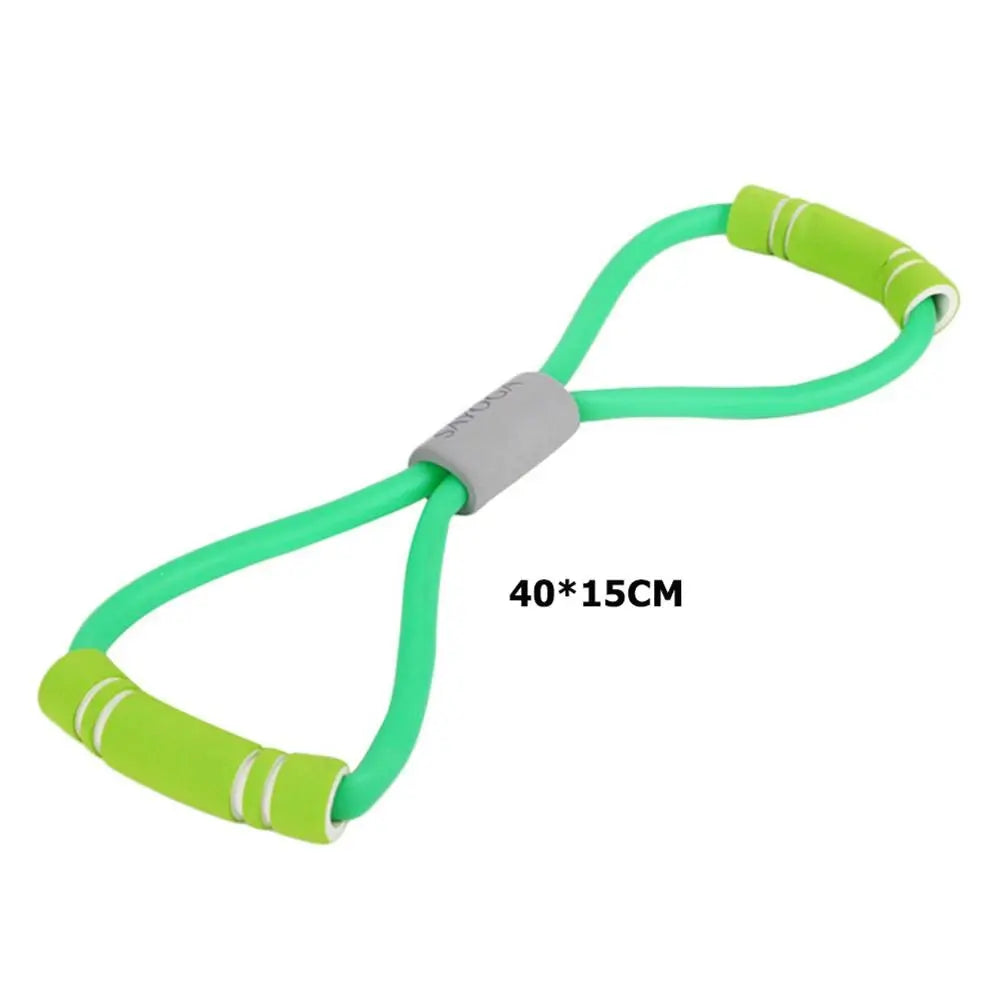 Yoga Fitness Chest Expander Rope Green