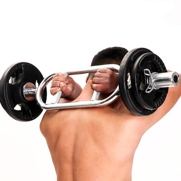 Weightlifting Bodybuilding Threaded Curling Bar