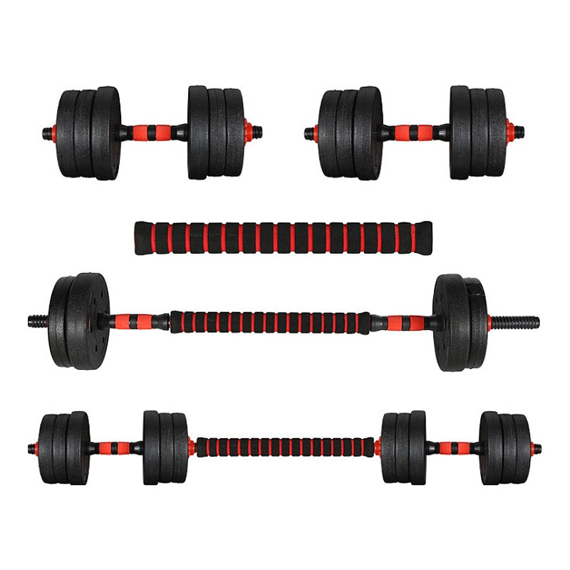 Dumbbell Rod Solid Steel Weight Lifting Spinlock