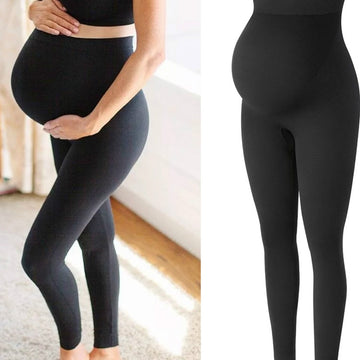 Women High Waist pregnancy Leggings Black