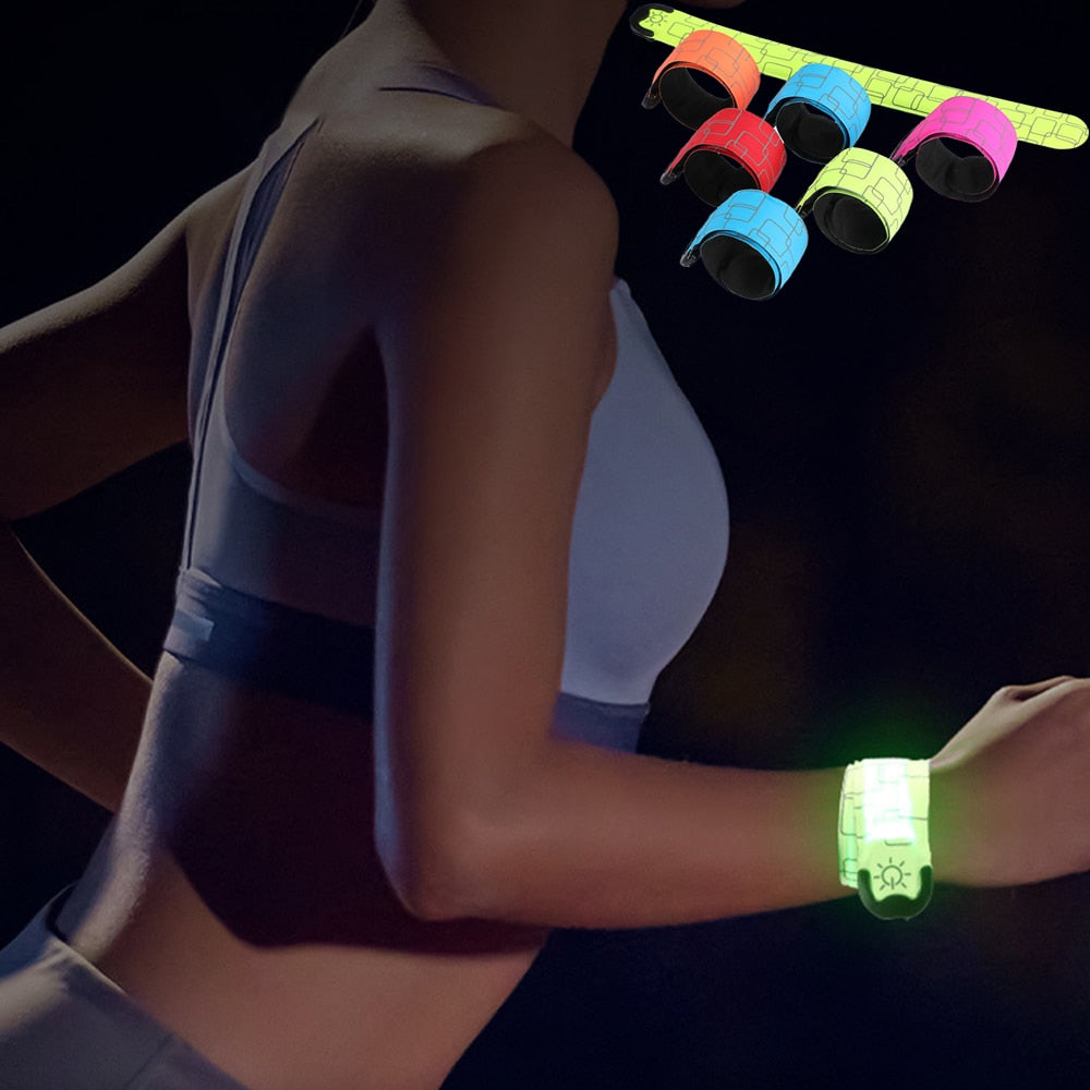 USB Rechargeable Reflective LED Strap