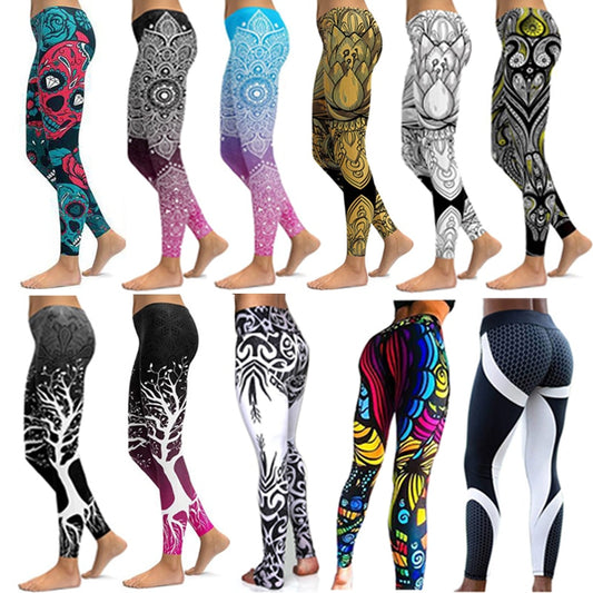 Women Unique Print Yoga Pants