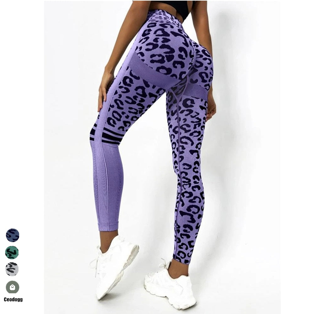 Leopard Seamless Women Sport Yoga Pant