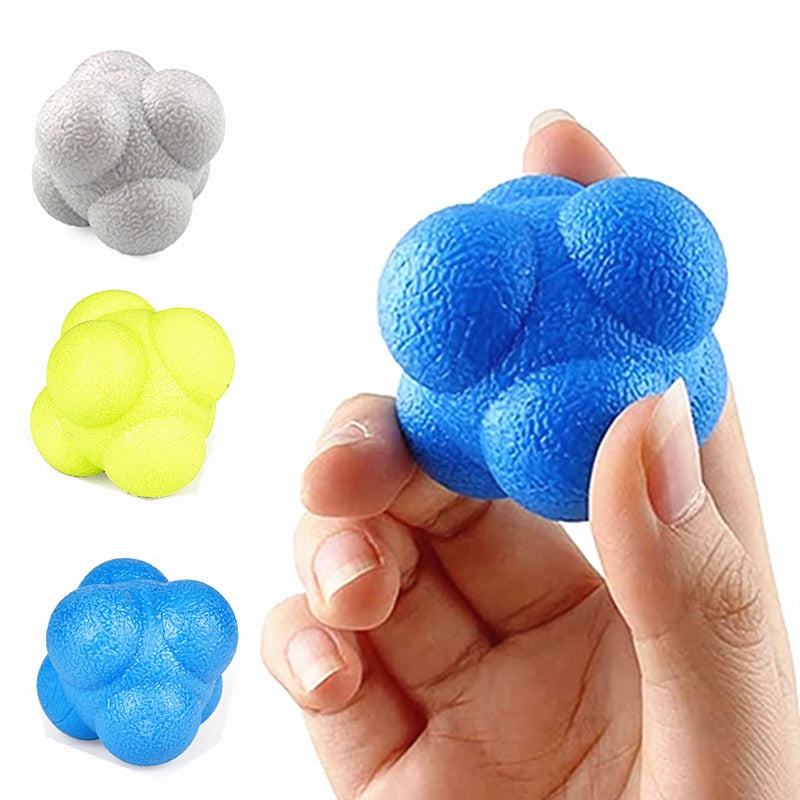 Fitness Silicon Rubber Hexagonal Reaction Ball