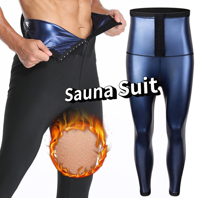 Sauna Men Sweat Gym Compression Leggings