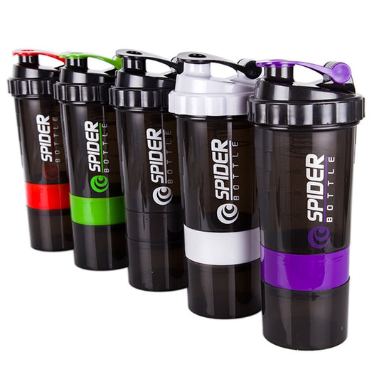 Body-Building 3 Layers Shaker Protein Bottle
