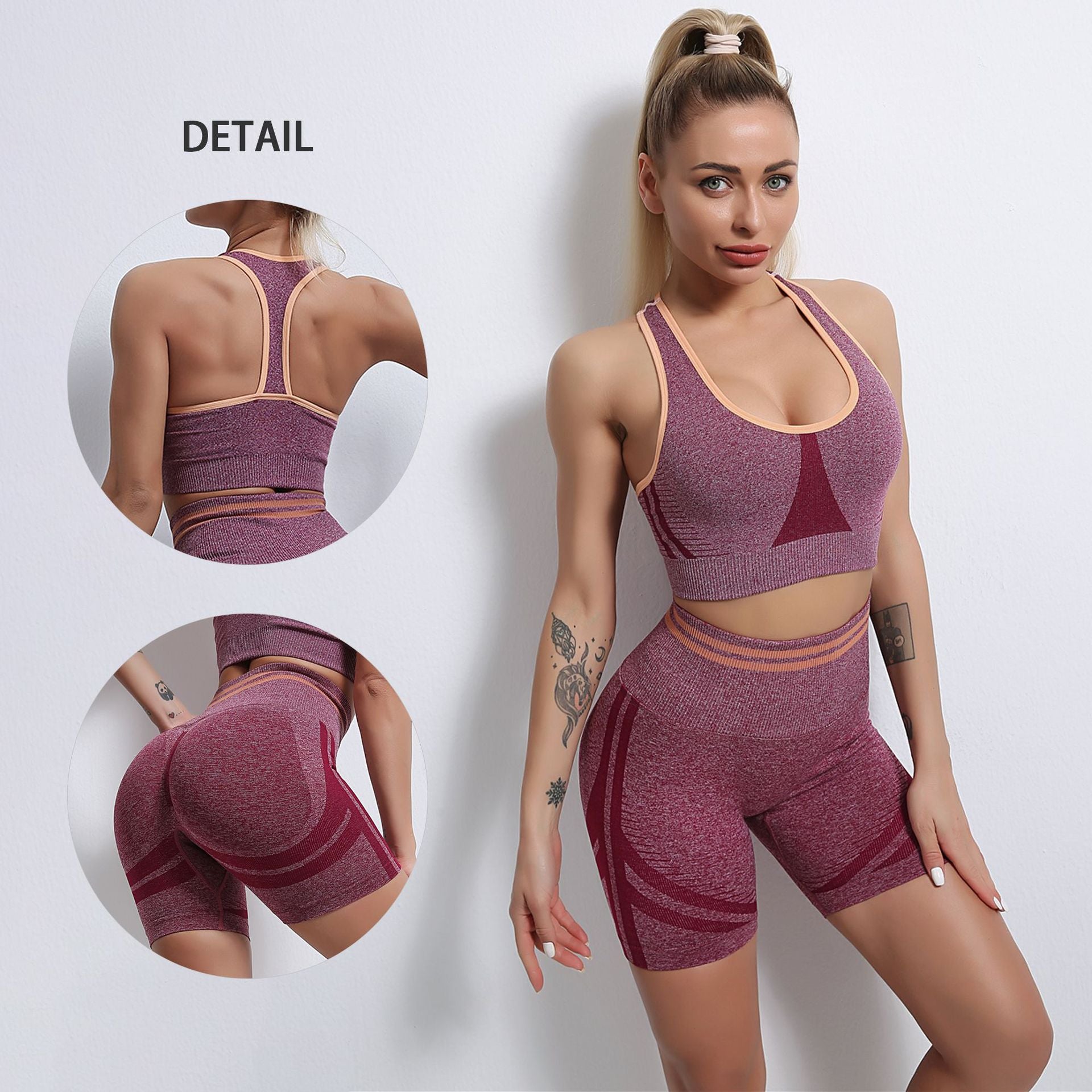 Women Exercise Yoga Set