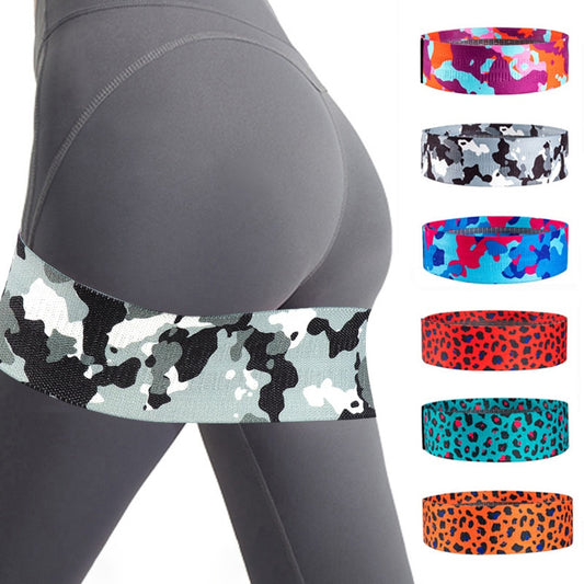 Black Grey Camouflaget Fitness Resistance Hip Bands