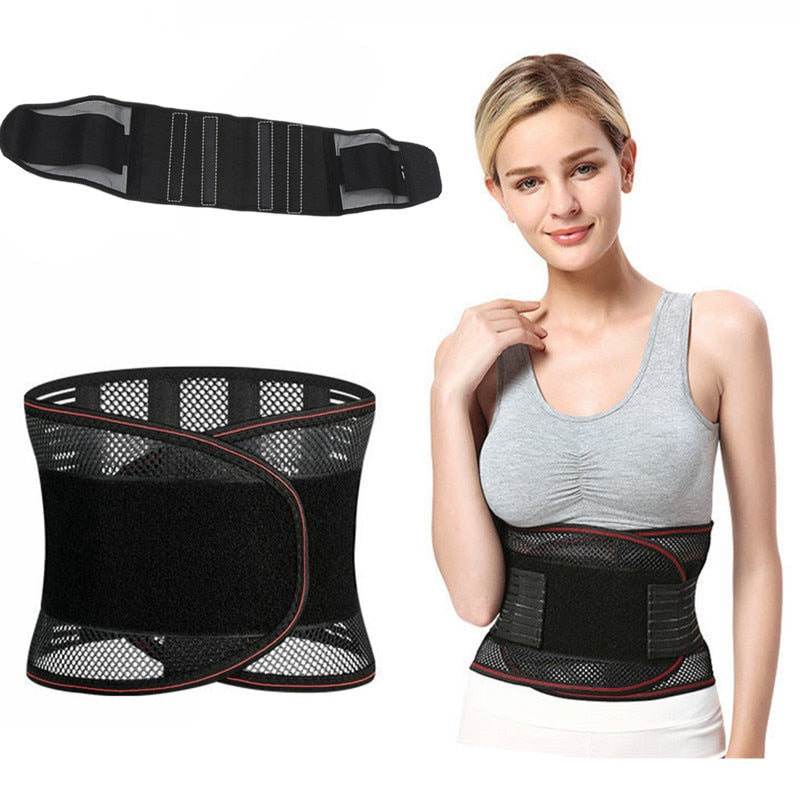 Black Adjustable Waist Trainer Belt