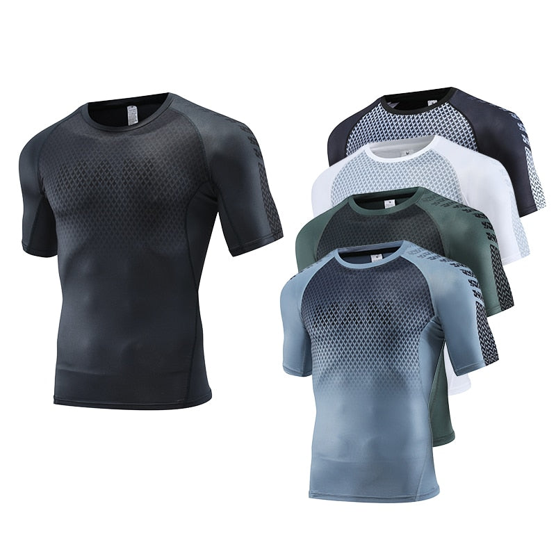 Mens Sport Fitness Compression Shirt