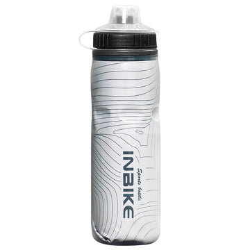 Insulated Mountain Bike Water Bottle White