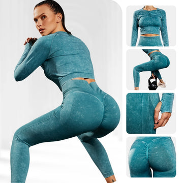 Women Push Up Fitness Yoga Suit