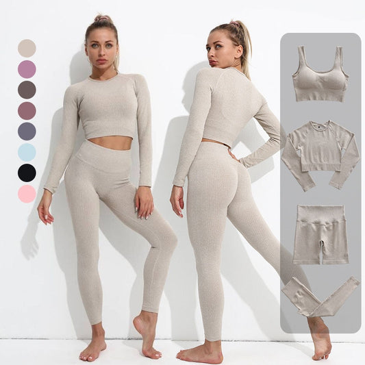 Women Seamless Workout Gym Wear Suits