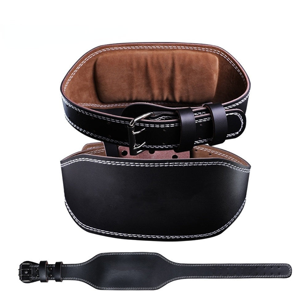 Leather Gym Buckle Weightlifting Belt