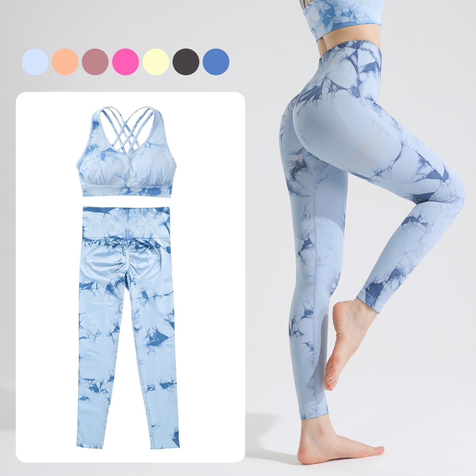 Women Sexy Tie-dye Sportswear