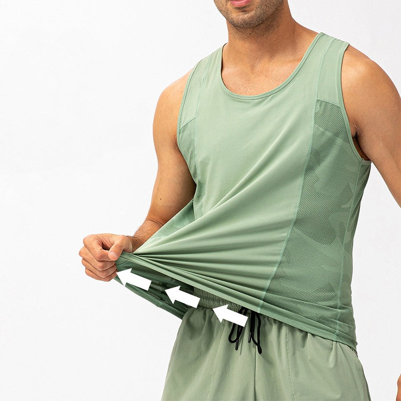 Men Gym Quick-drying Sleeveless T-shirt