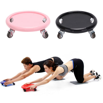 Fitness 4 Wheel Ab Sliding Plate