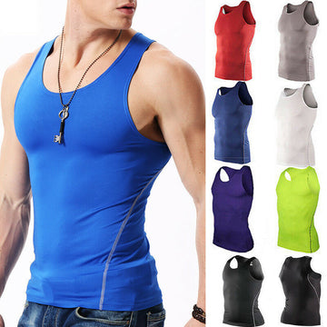 Men Sport Fitness Tees Vest